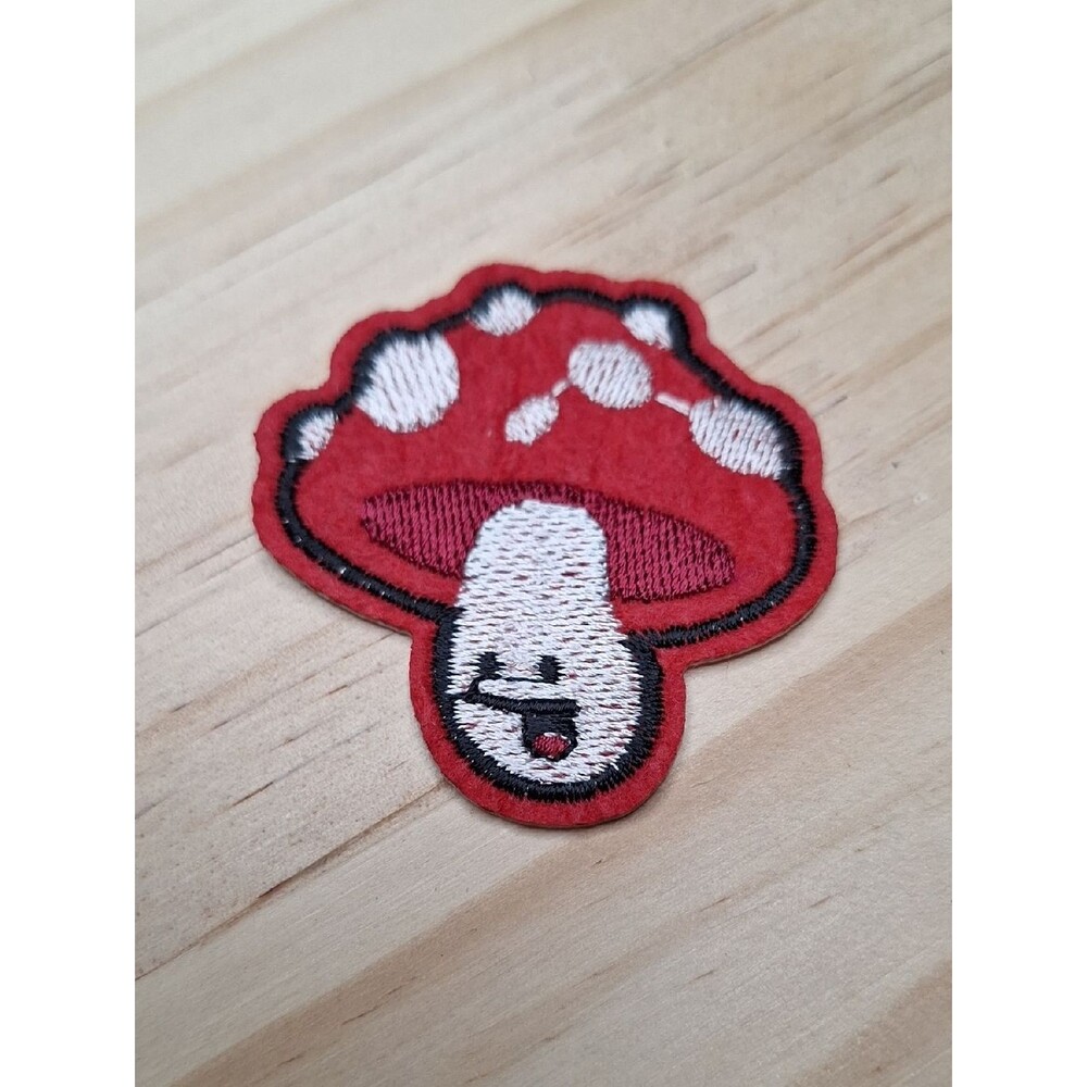 Red Cap Spotted Mushroom Patch Accessory